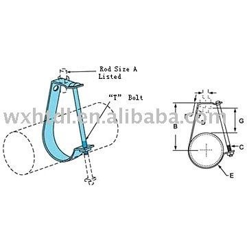 kopen Verstelbare buisclamps Steunbeugel J-vorm online manufacture